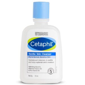cetaphil paraben, sulphate free gentle skin hydrating face wash cleanser with niacinamide, vitamin b5 for dry to normal, sensitive skin 125 ml